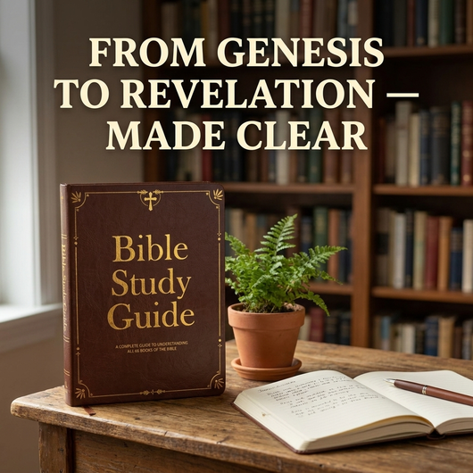 Bible Study Guide to Easy Understand 66 Books, with Life Application & Reflection Notes for Women & Men – Beginner-Friendly Study of All 66 Books | Premium Lay-Flat Hardcover Devotional Journal
