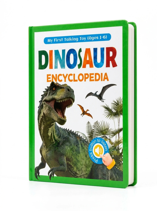 Talking Dinosaur Encyclopedia for Kids | 100+ Dinosaurs & 400+ Interactive Sounds | Earth Overlord Learning Book | Children's Sound Encyclopedia with Touch Activation