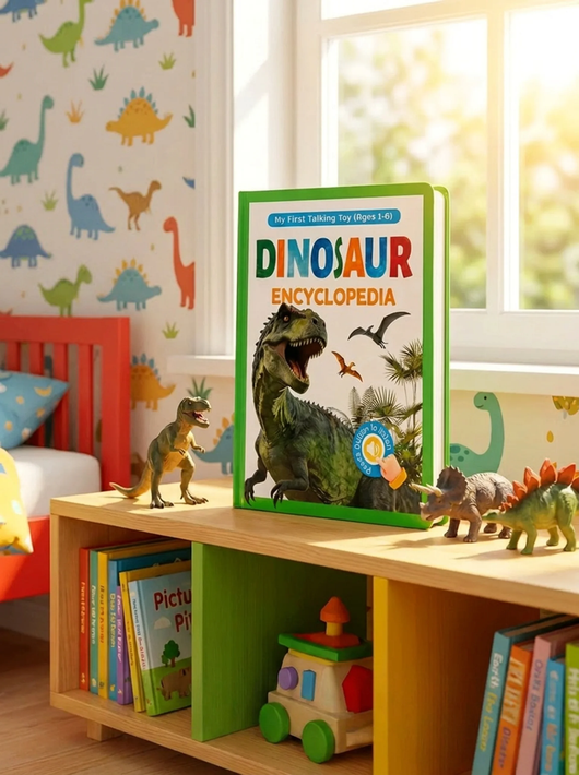 Talking Dinosaur Encyclopedia for Kids | 100+ Dinosaurs & 400+ Interactive Sounds | Earth Overlord Learning Book | Children's Sound Encyclopedia with Touch Activation